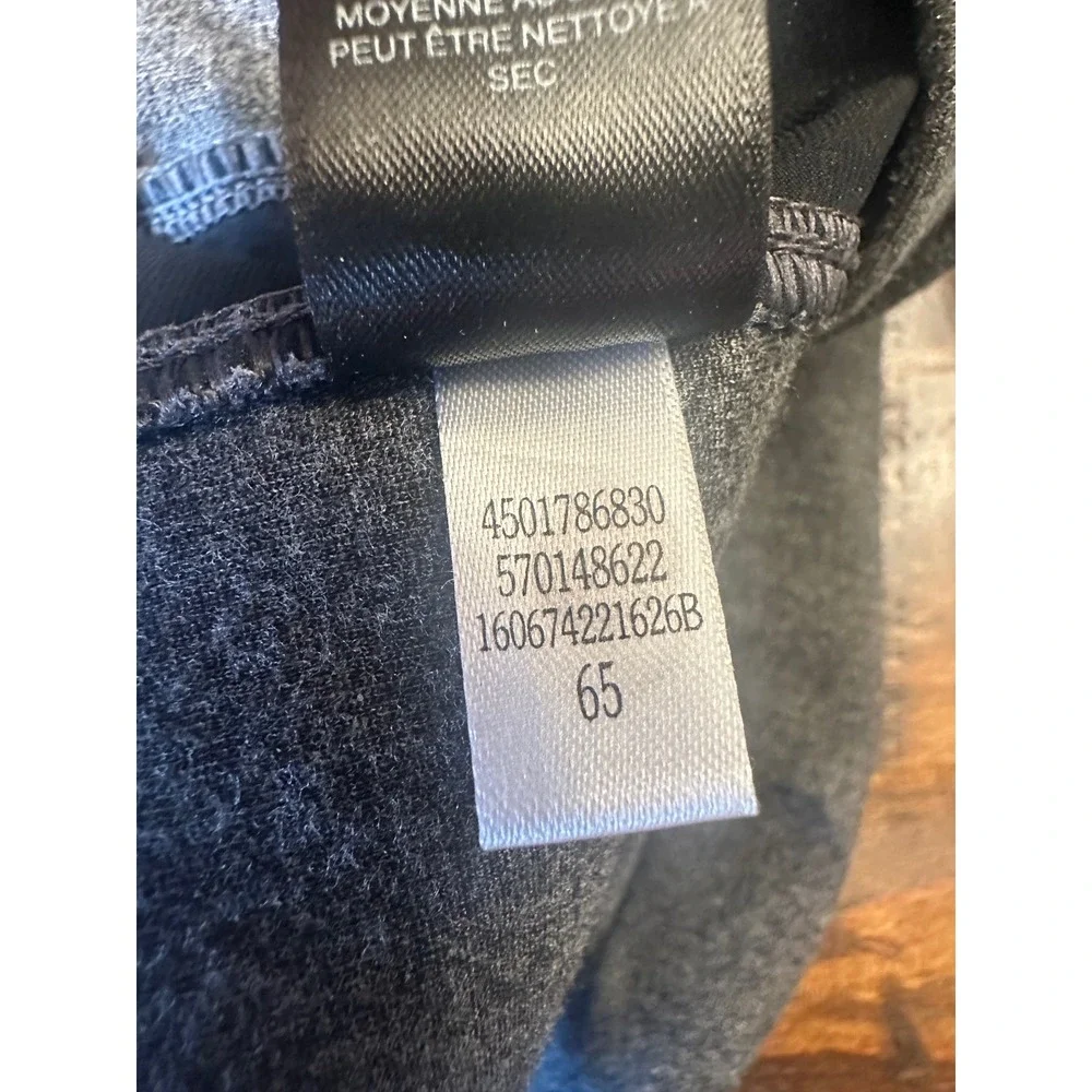 WHITE HOUSE‎ BLACK MARKET Gray Leggings Faux Leather Side Stripe Women's Medium